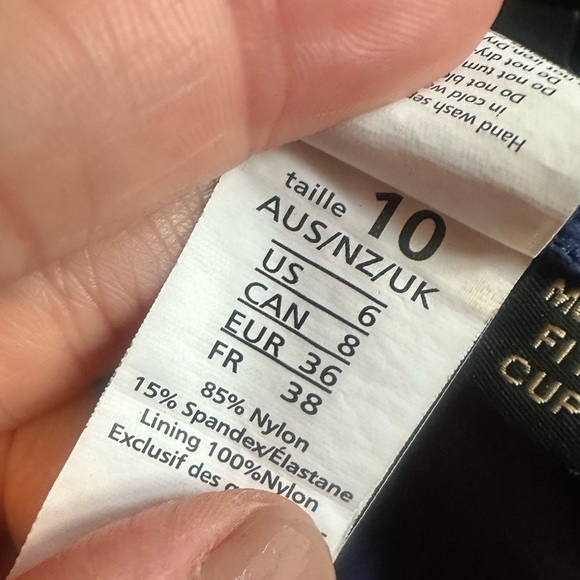 Bond-Eye Australia Front Twist One Piece Swimsuit in Navy Blue Polka Dot size 6 - Picture 4 of 8